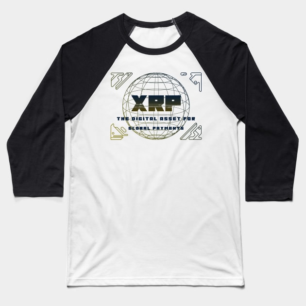 XRP the digital asset for global payments Baseball T-Shirt by Tshirtguy